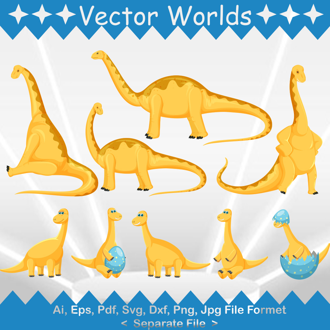 Loch Ness Monster SVG Vector Design cover image.