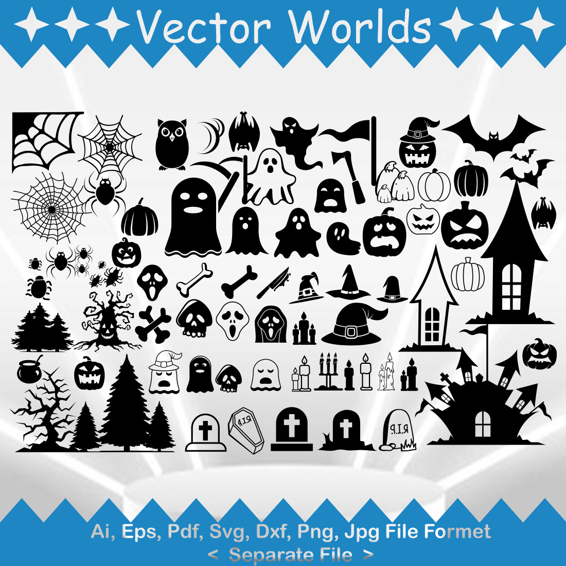 Spooky SVG Vector Design cover image.