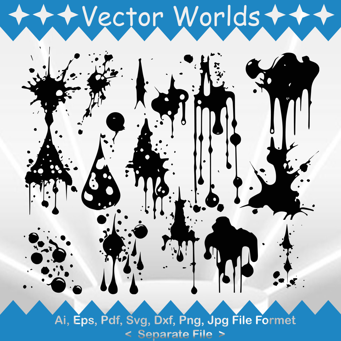 Blood SVG Vector Design preview image.