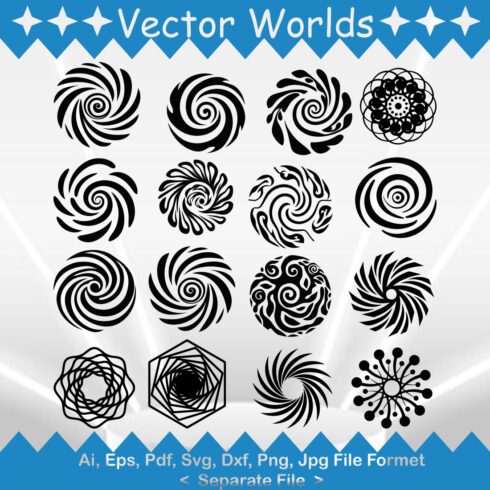 Swirls SVG Vector Design cover image.