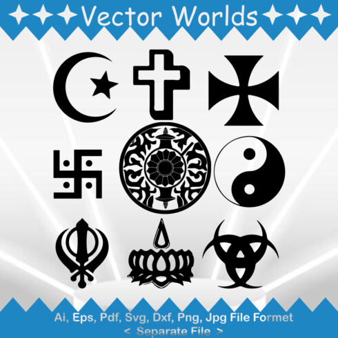 Ethnic Religion SVG Vector Design cover image.