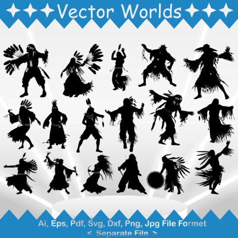 Native Dances SVG Vector Design cover image.