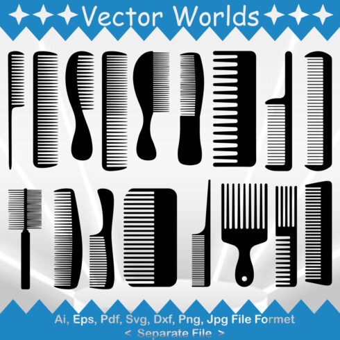 Comb SVG Vector Design cover image.