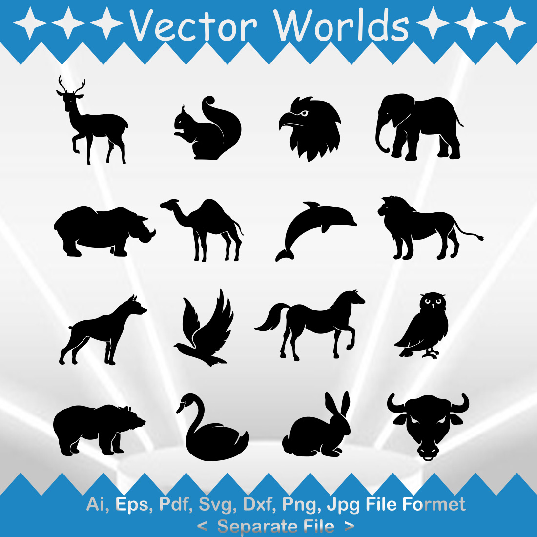 Wild Animal SVG Vector Design cover image.