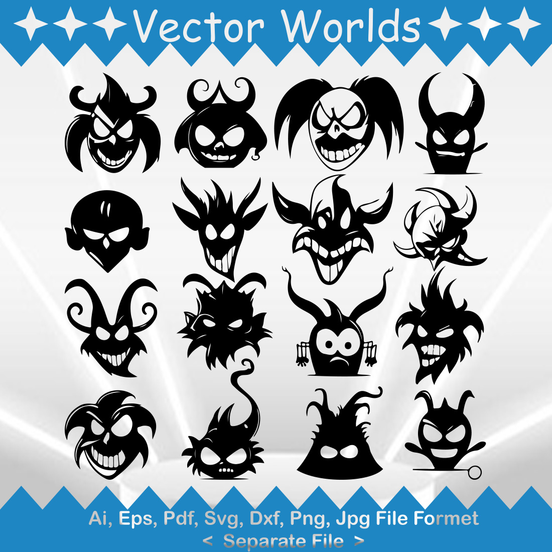 Sinister SVG Vector Design preview image.