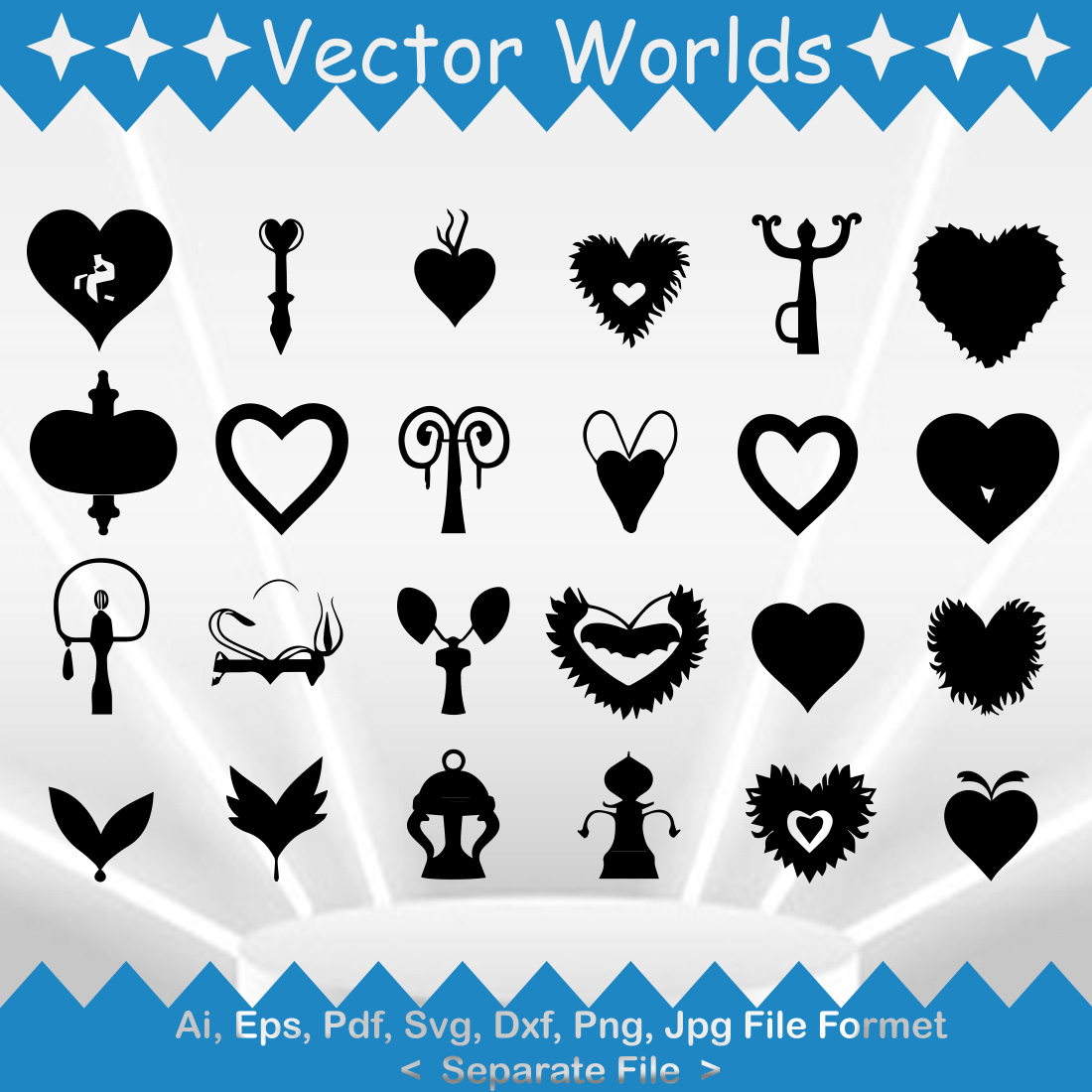 Love Icon SVG Vector Design preview image.