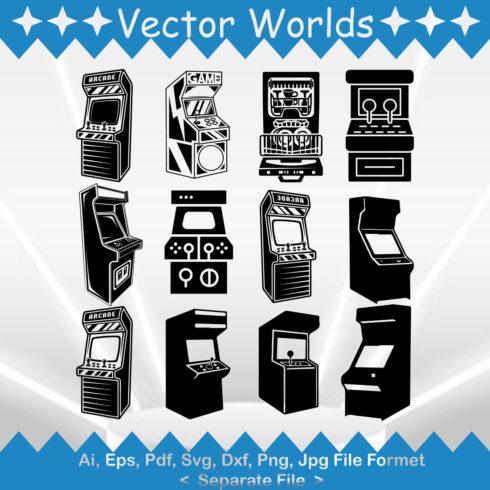 Arcade SVG Vector Design cover image.