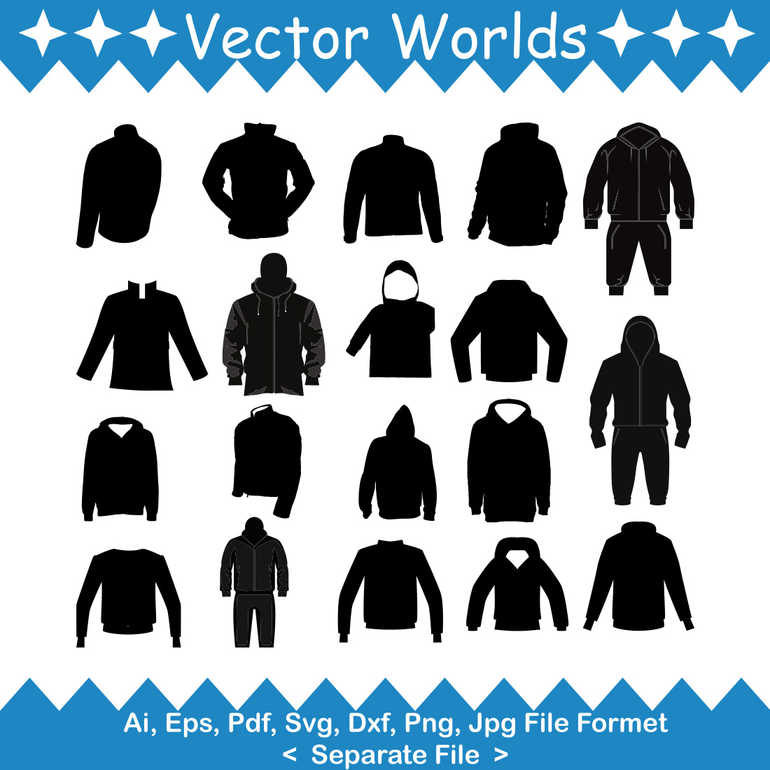 Jacket SVG Vector Design cover image.