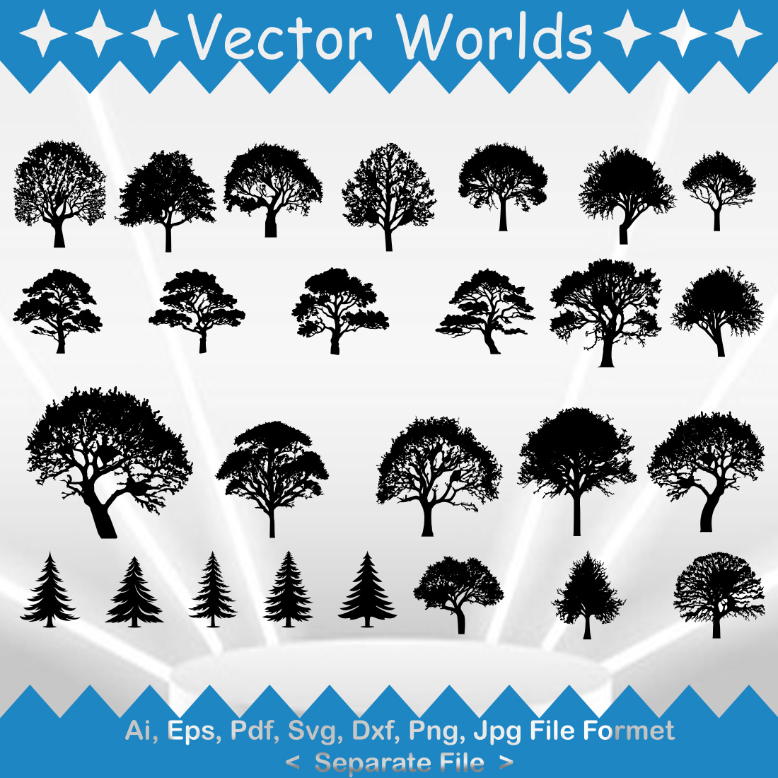 Plants SVG Vector Design preview image.