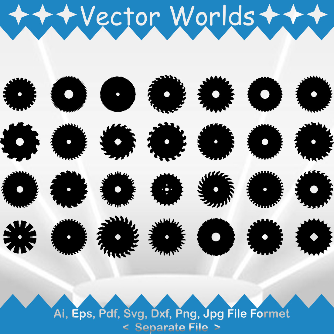 Rotary Cutter SVG Vector Design preview image.