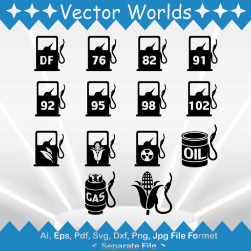 Fuel Pump SVG Vector Design cover image.