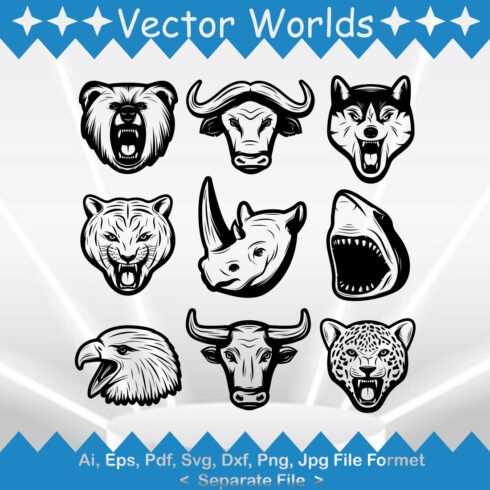 Wild Animal SVG Vector Design cover image.