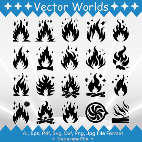 Fire SVG Vector Design cover image.