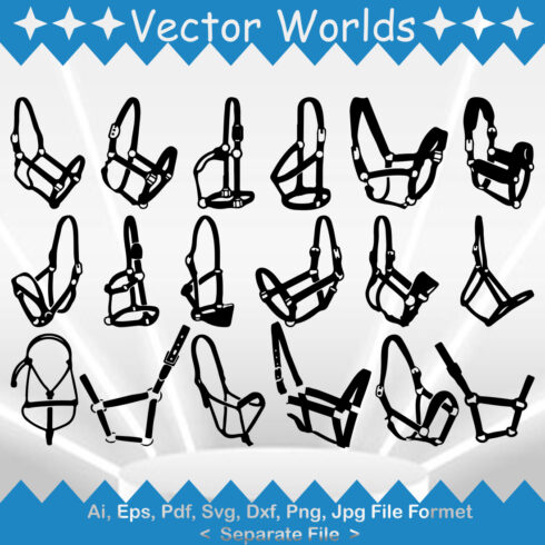 Horse Halter SVG Vector Design cover image.