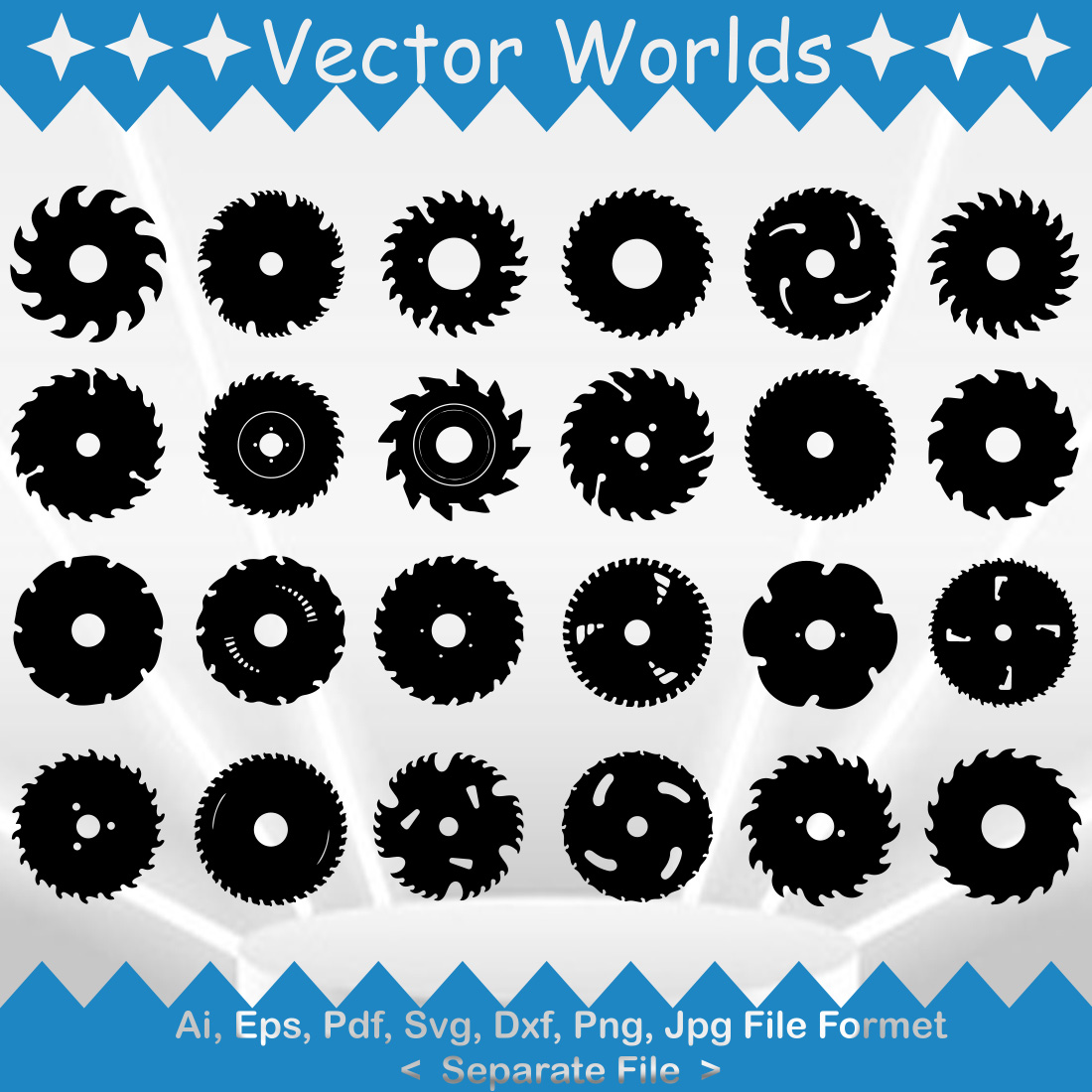 Rotary Cutter SVG Vector Design preview image.