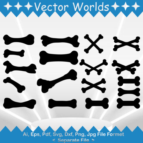 Bone SVG Vector Design cover image.