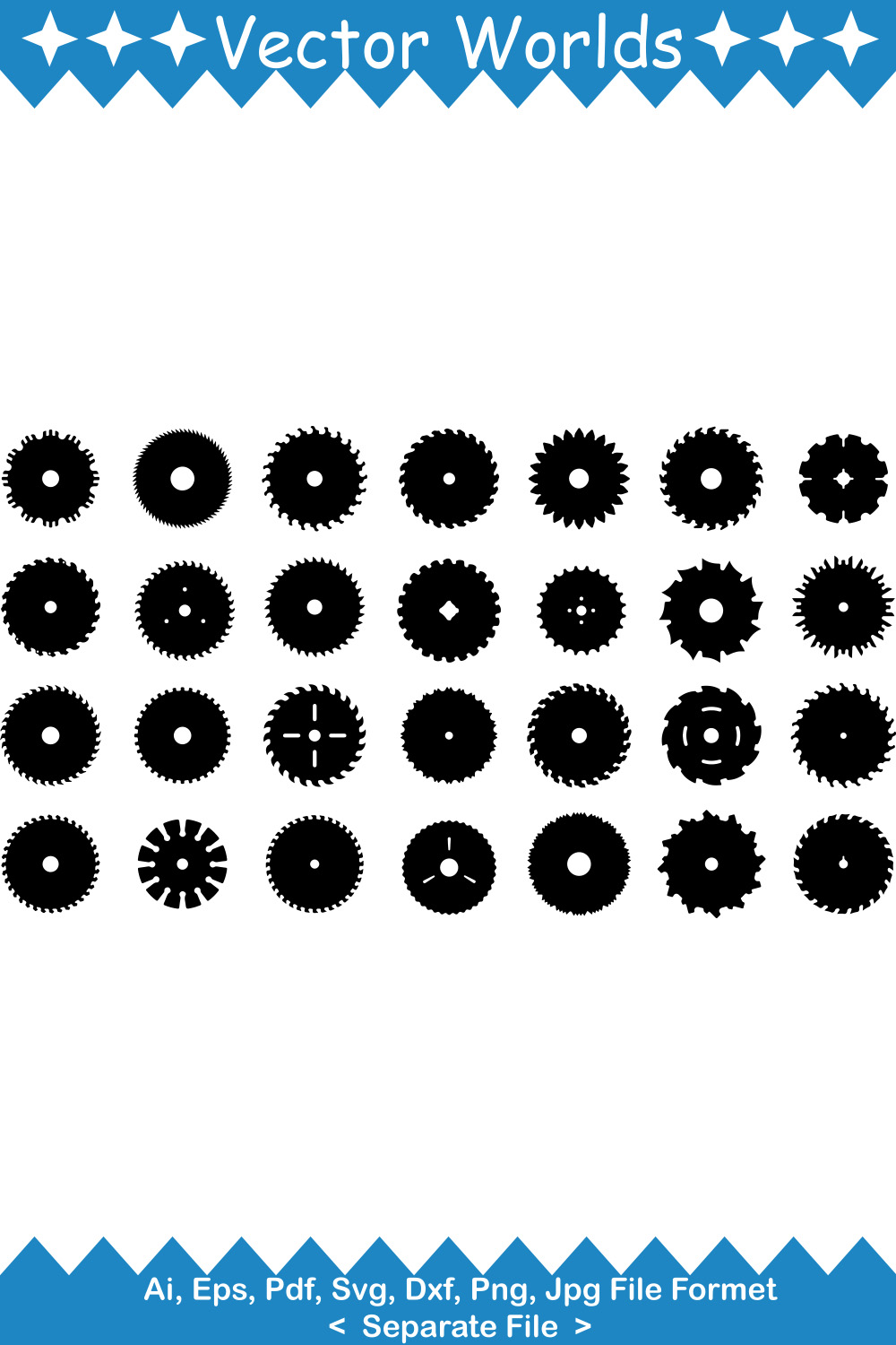 Rotary Cutter SVG Vector Design pinterest preview image.