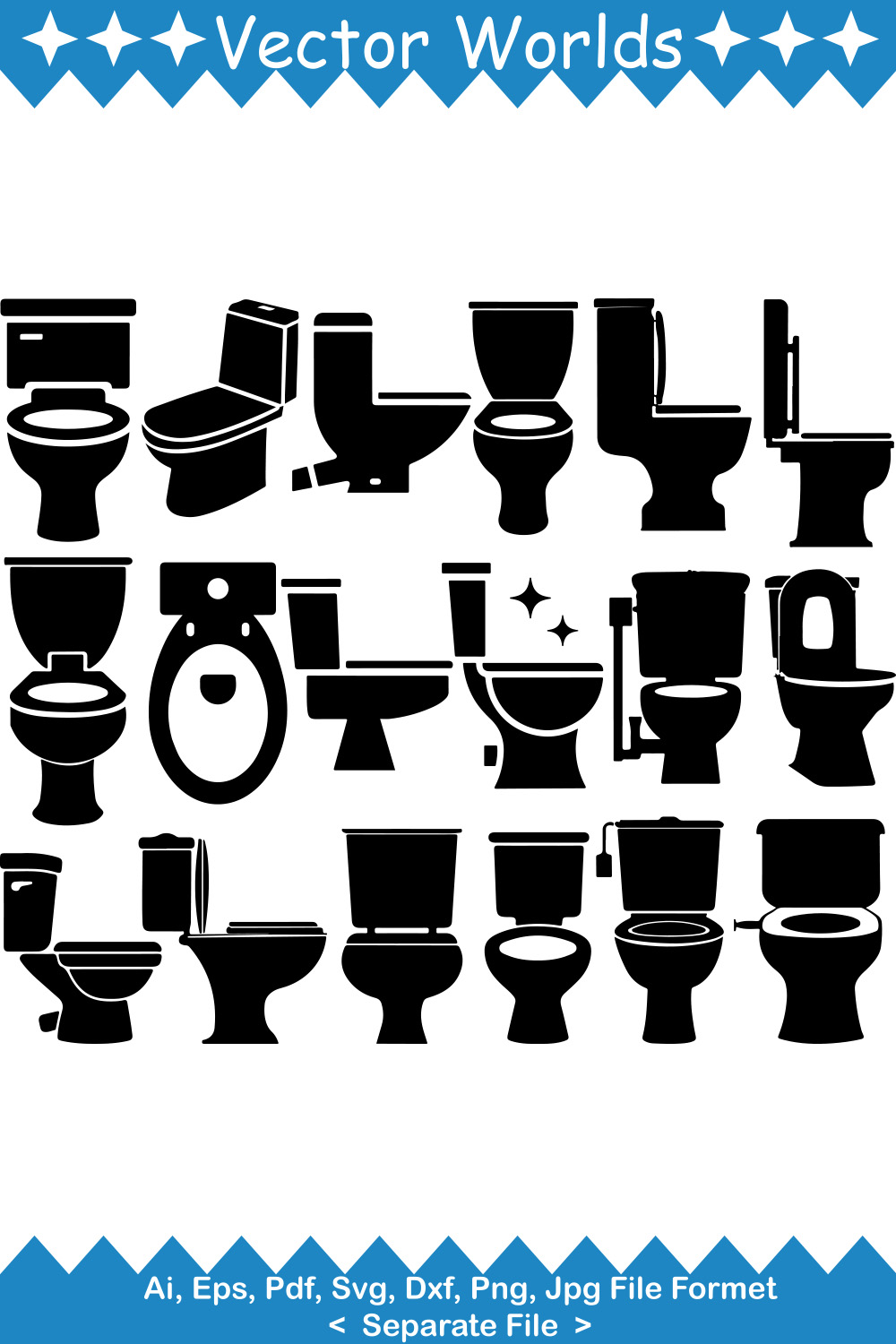 High Commode SVG Vector Design pinterest preview image.