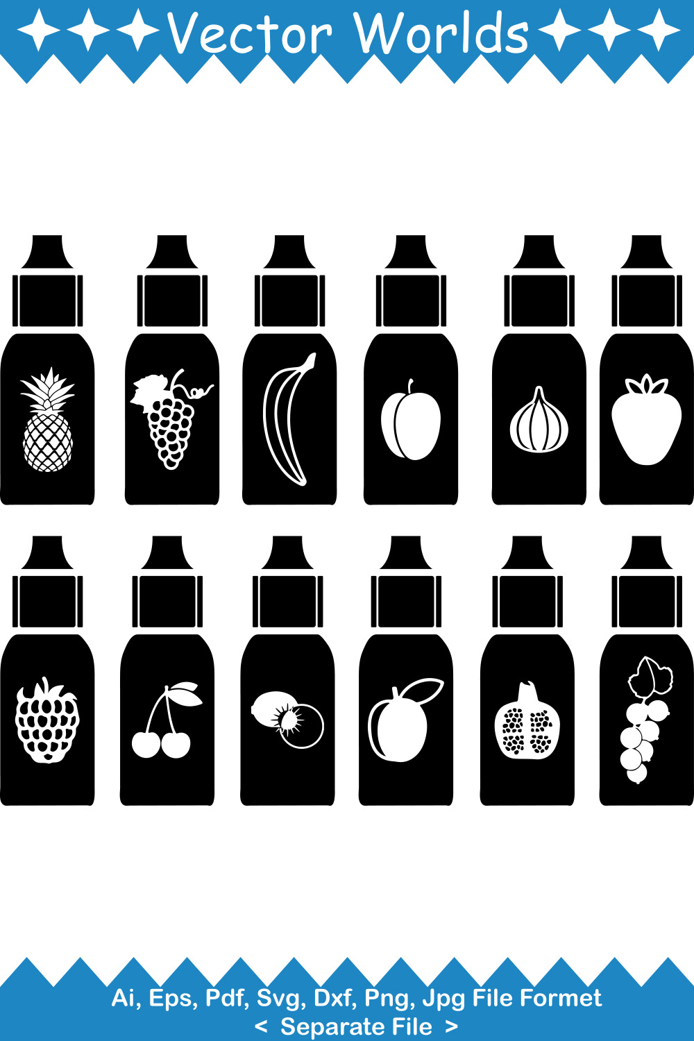 Vape Chemicals SVG Vector Design pinterest preview image.