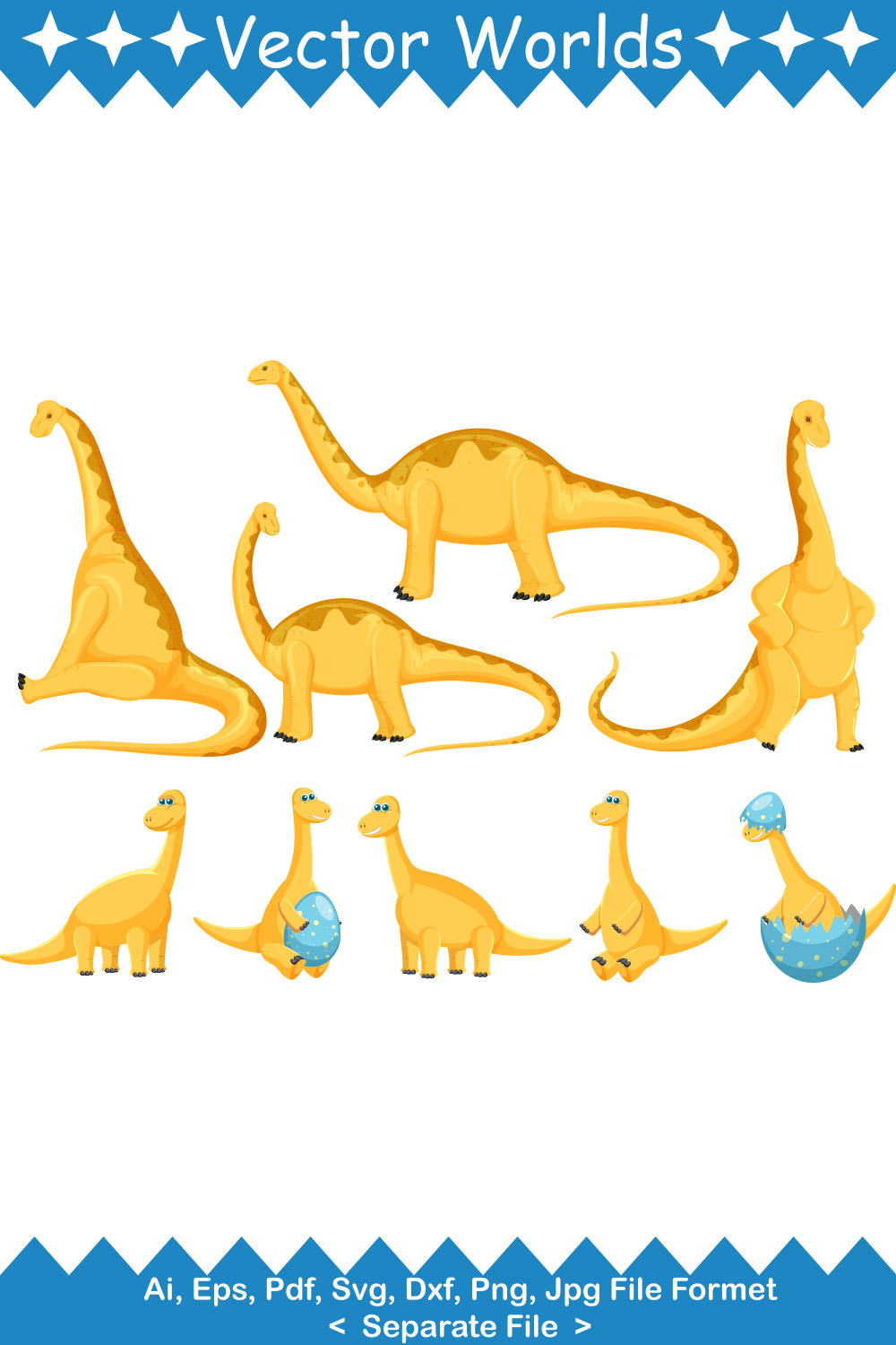 Loch Ness Monster SVG Vector Design pinterest preview image.