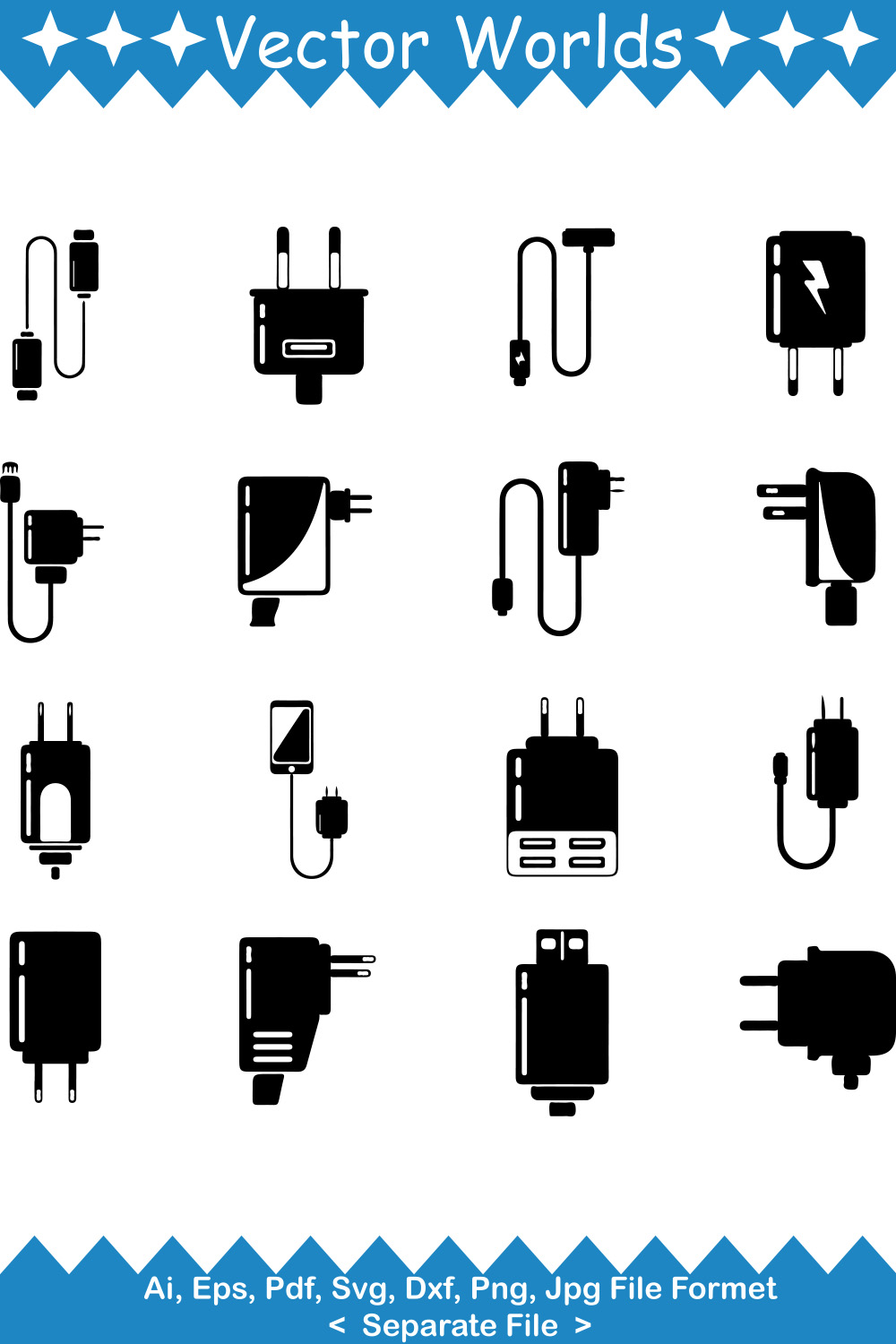 Adapter SVG Vector Design pinterest preview image.