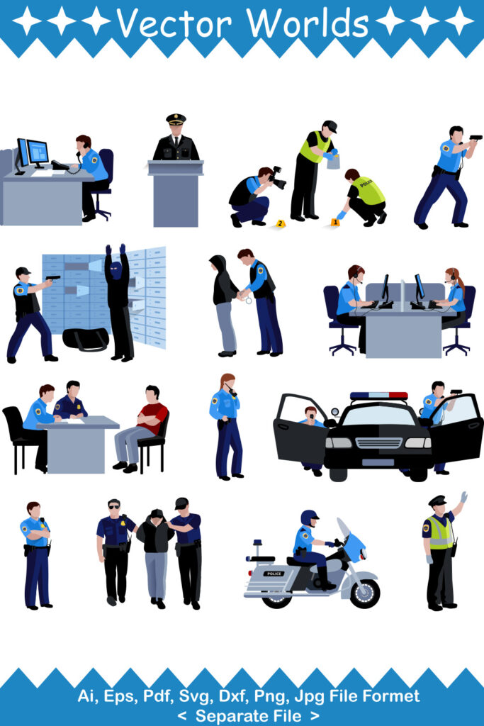 Protect Police SVG Vector Design - MasterBundles