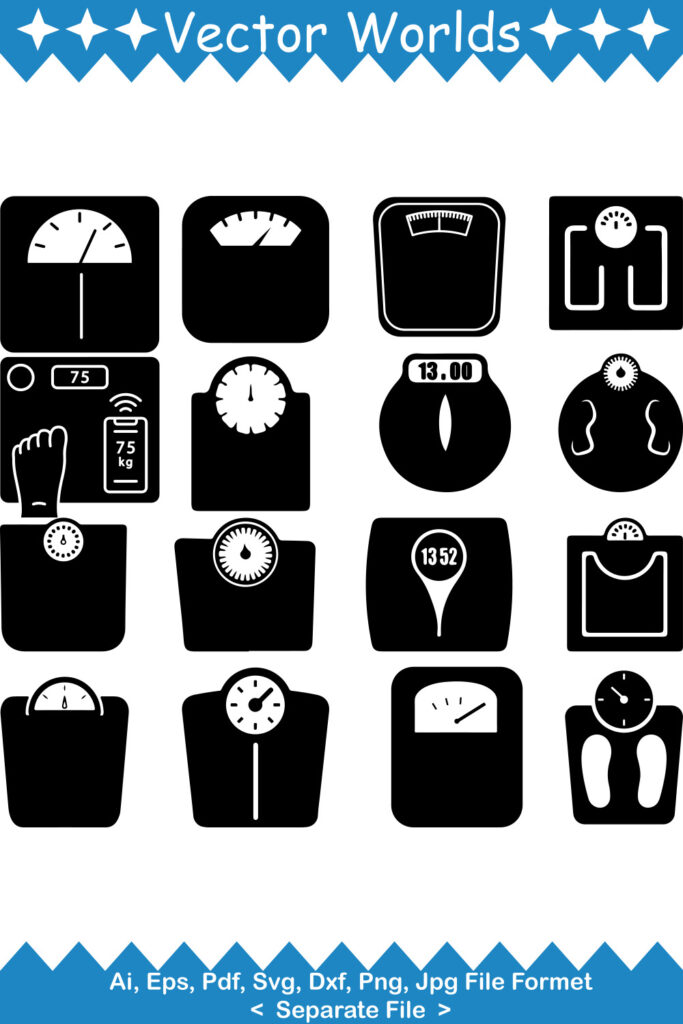 Body Weighing Scale SVG Vector Design - MasterBundles