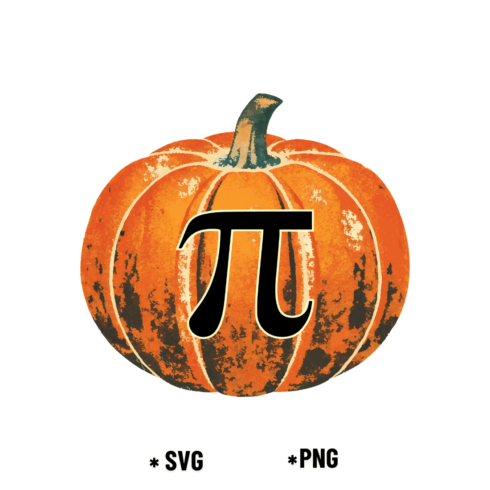 Pumpkin Pi Vintage Math Autumn Design cover image.