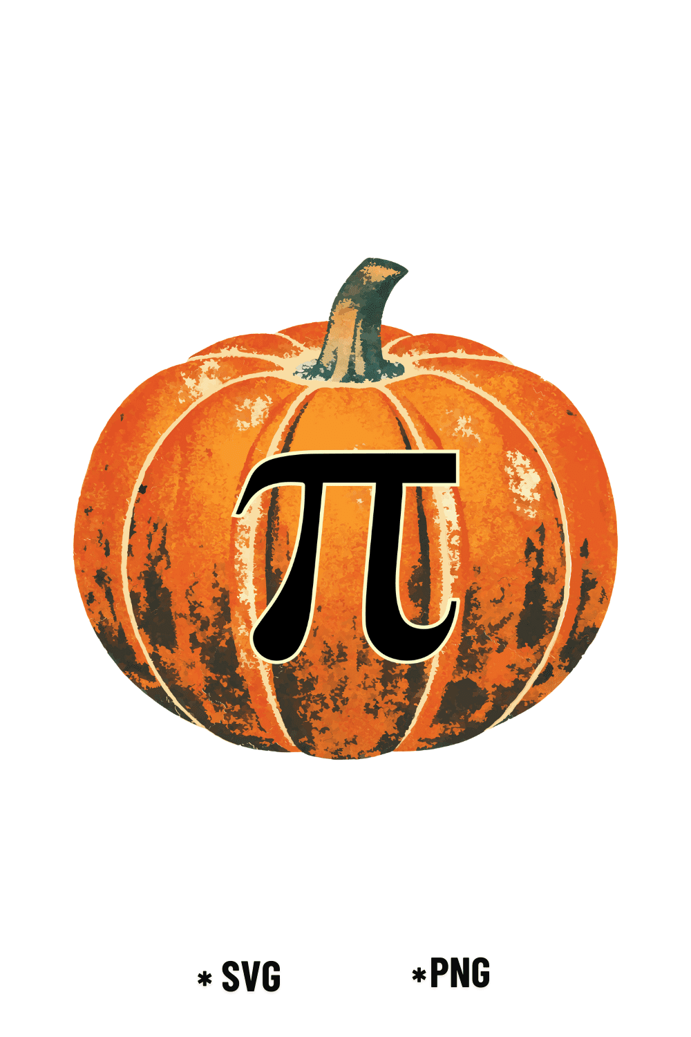 Pumpkin Pi Vintage Math Autumn Design pinterest preview image.