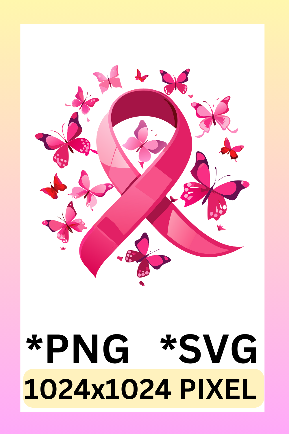 Watercolor Breast Cancer Awareness clipart pinterest preview image.