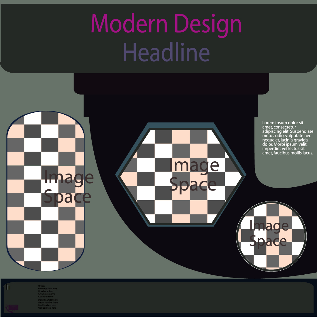 Modern graphics bundle design cover image.