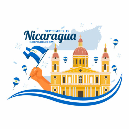 12 Nicaragua Independence Day Illustration cover image.