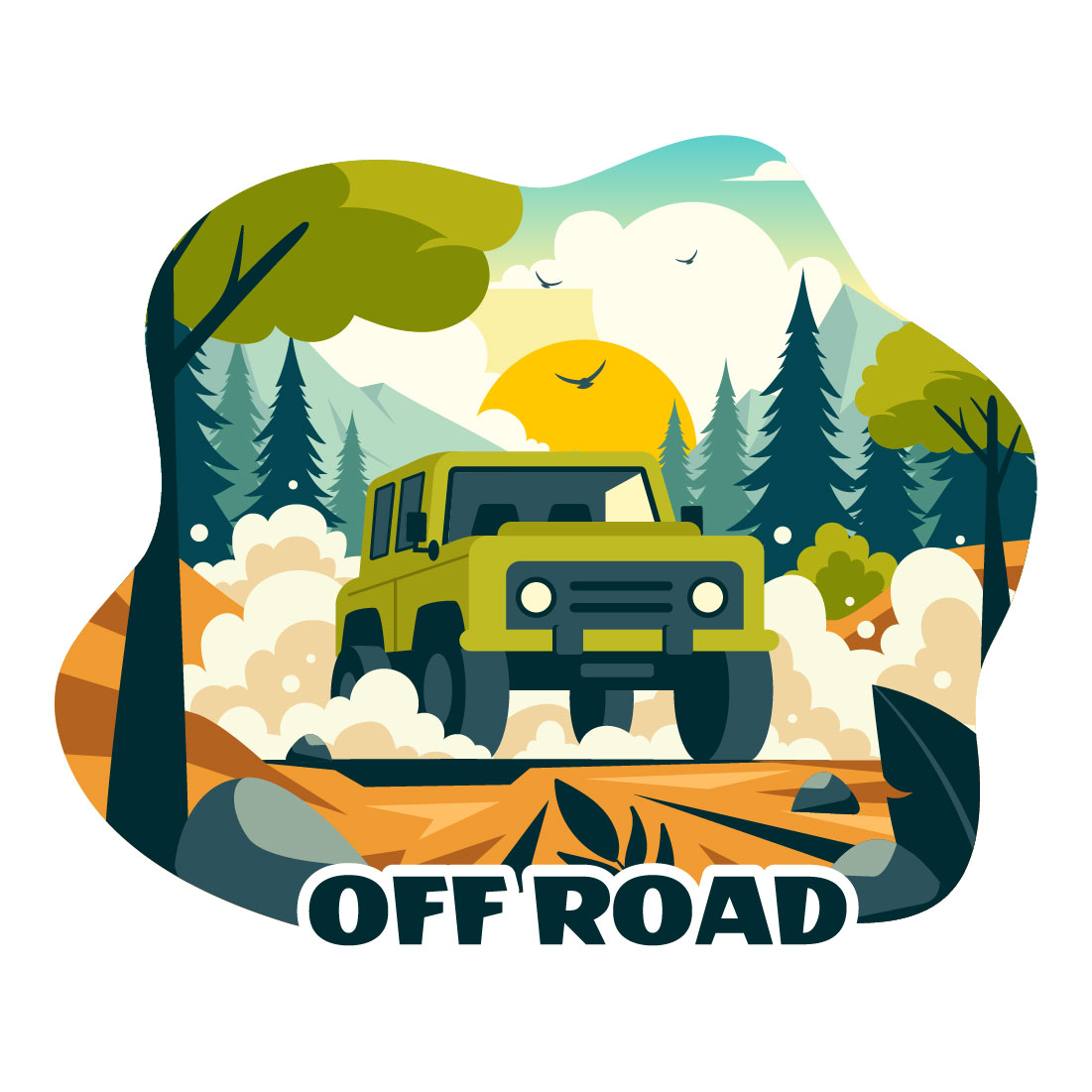 9 Off Road Sport Illustration preview image.