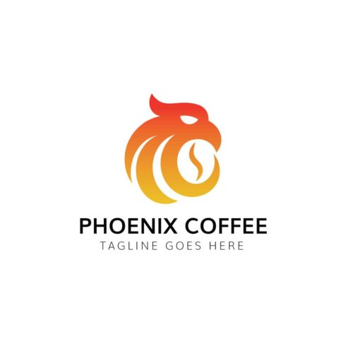 Creative Phoenix Coffee Logo design cover image.