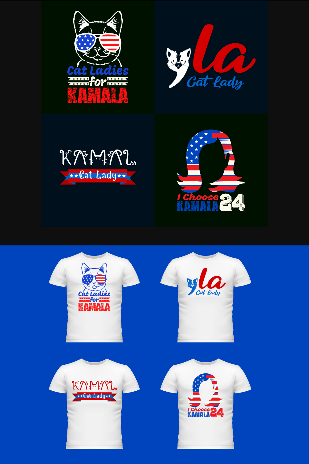 Kamala Harris T-Shirt Set pinterest preview image.