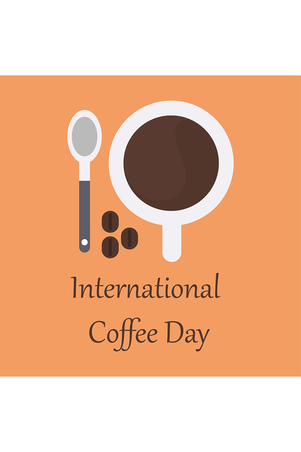 International Coffee Day Design 3 Templates pinterest preview image.