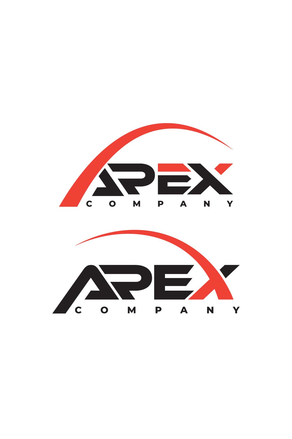 Apex creative letter branding logo design Concept pinterest preview image.
