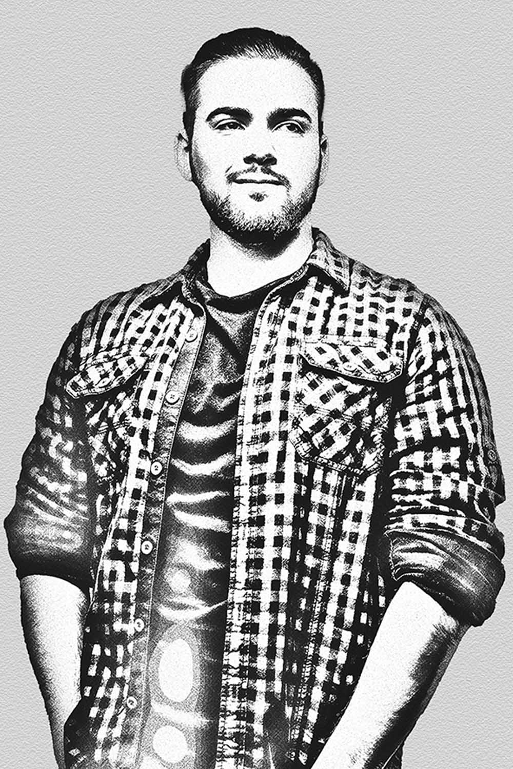 Smart Pencil Sketch Photoshop Action pinterest preview image.