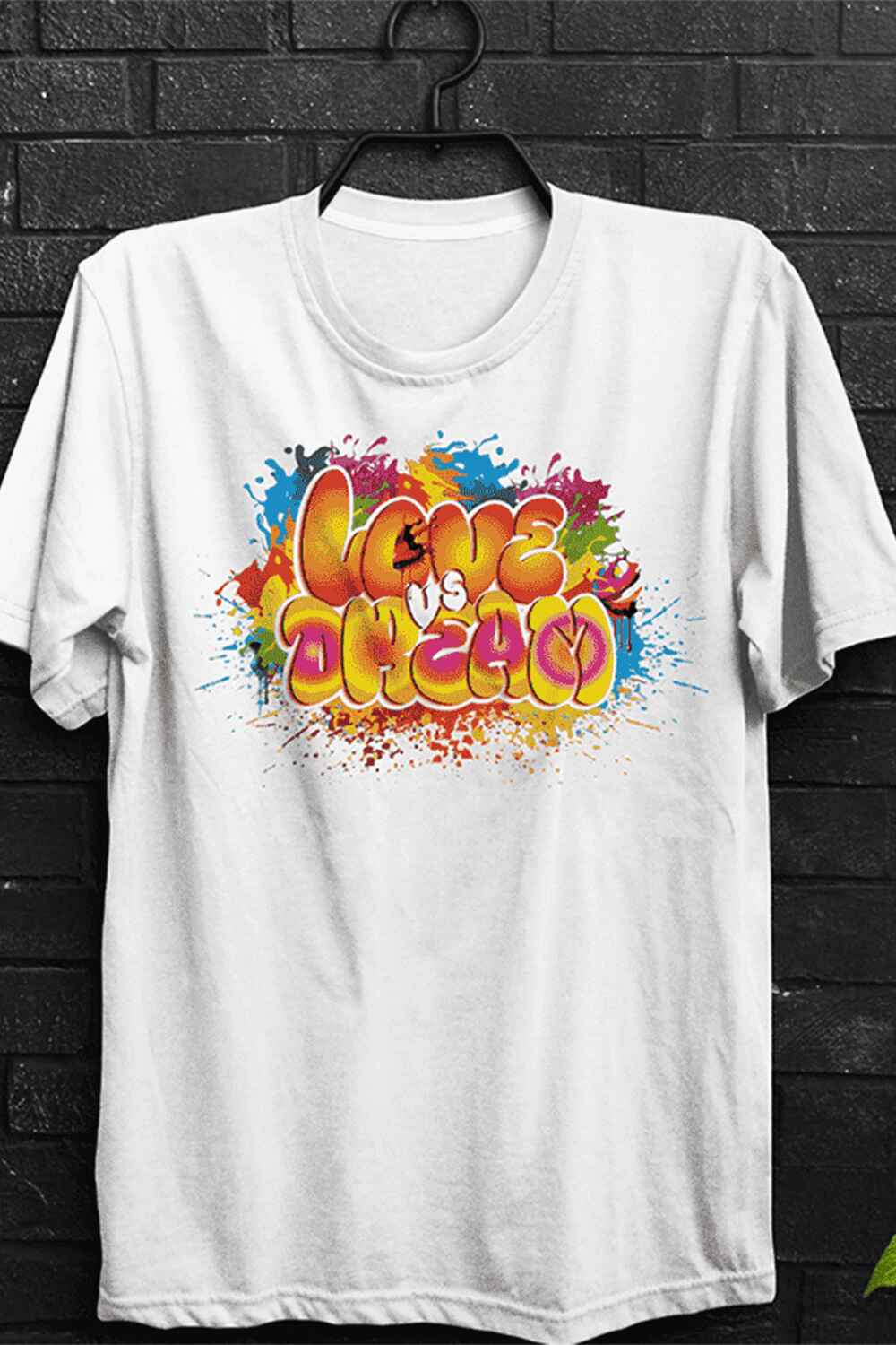 Design Premium Graffity T-Shirt Design - Custom Marchentine T-shirt Design pinterest preview image.