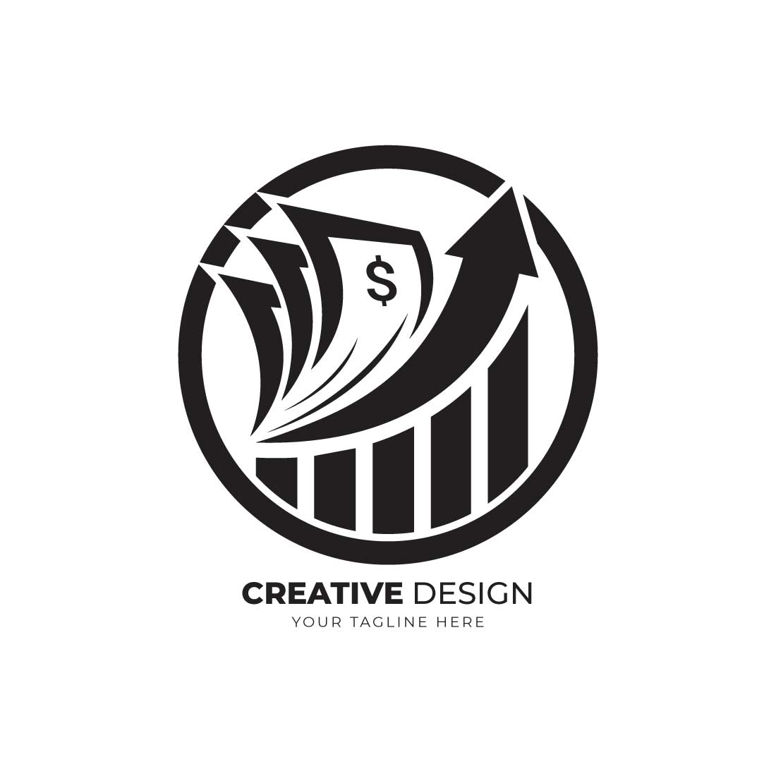 Growth credit repair business branding logo icon design cover image.