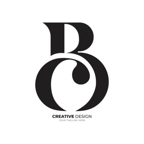 Letter Cb elegant classic stylish initial monogram typography rounded logo idea cover image.