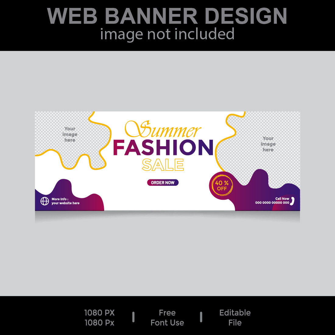 Web Banner Design preview image.