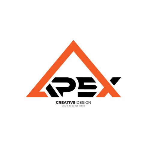 Apex triangle modern shape mountain branding unique logo cover image.