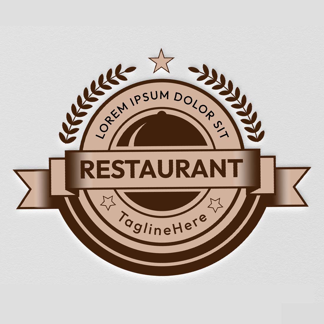 Editable Restaurant & Food Logo Design | Illustrator Template cover image.