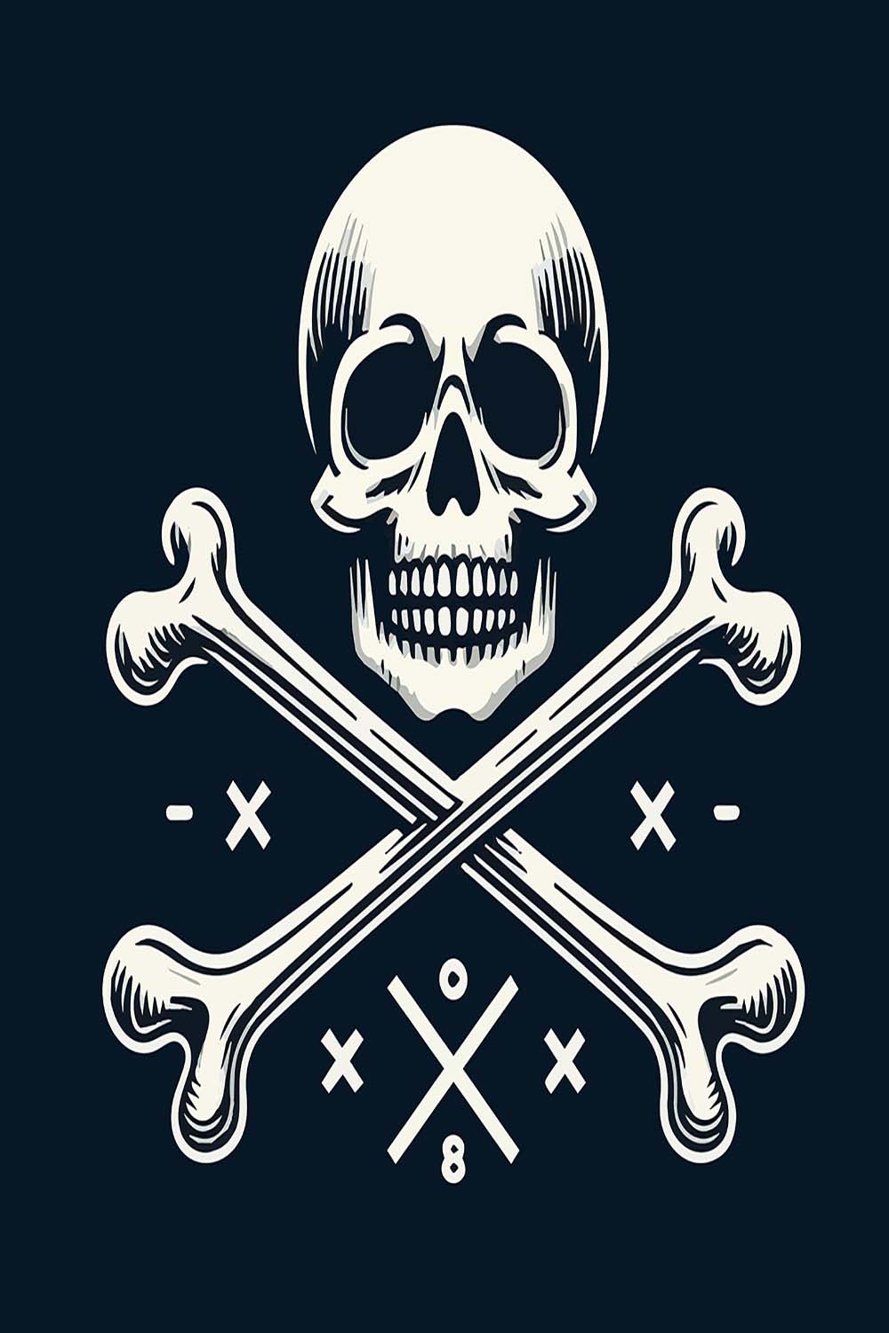 skull logo ,vector skull logo ,skull logo illustration , skull logo design,skull vintage pinterest preview image.
