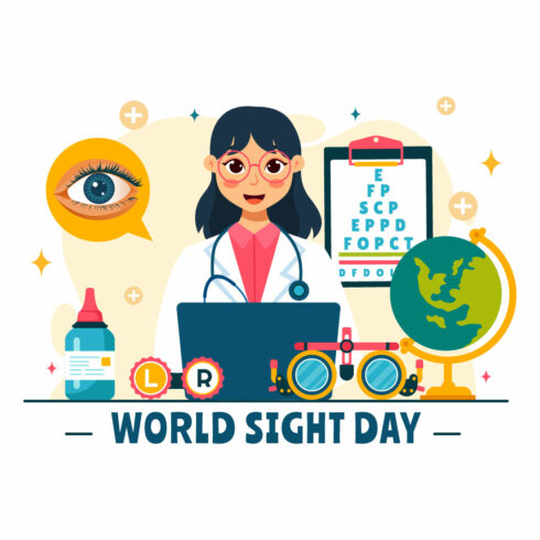 12 World Sight Day Illustration cover image.