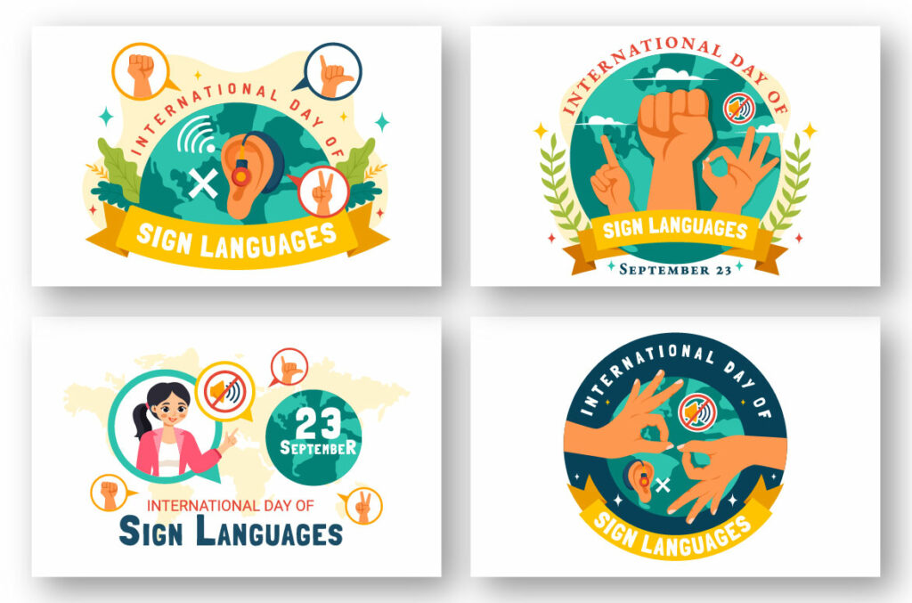 12 International Day of Sign Languages Illustration - MasterBundles