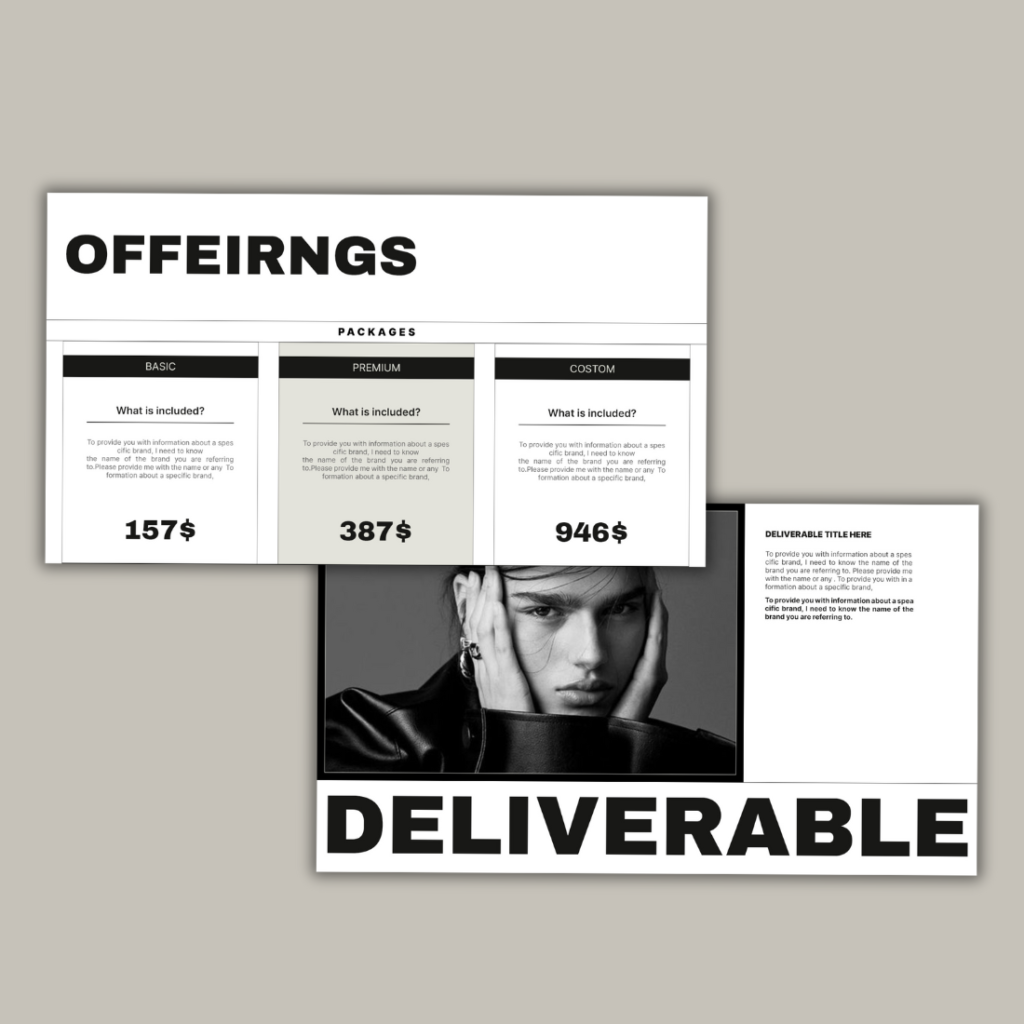 Service Guide/ InDesign Presentation Template - MasterBundles