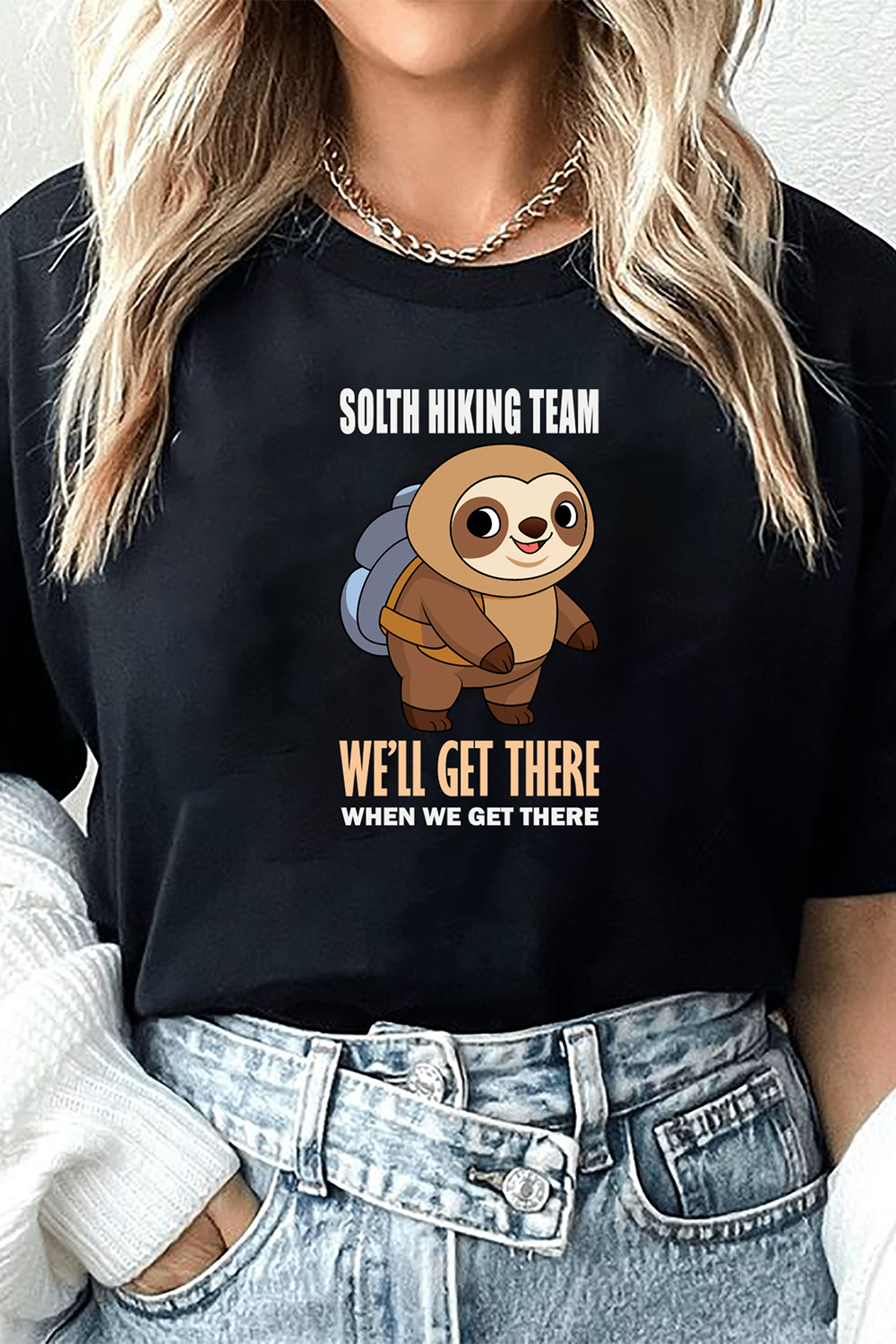 Hiking Sloths Designs pinterest preview image.