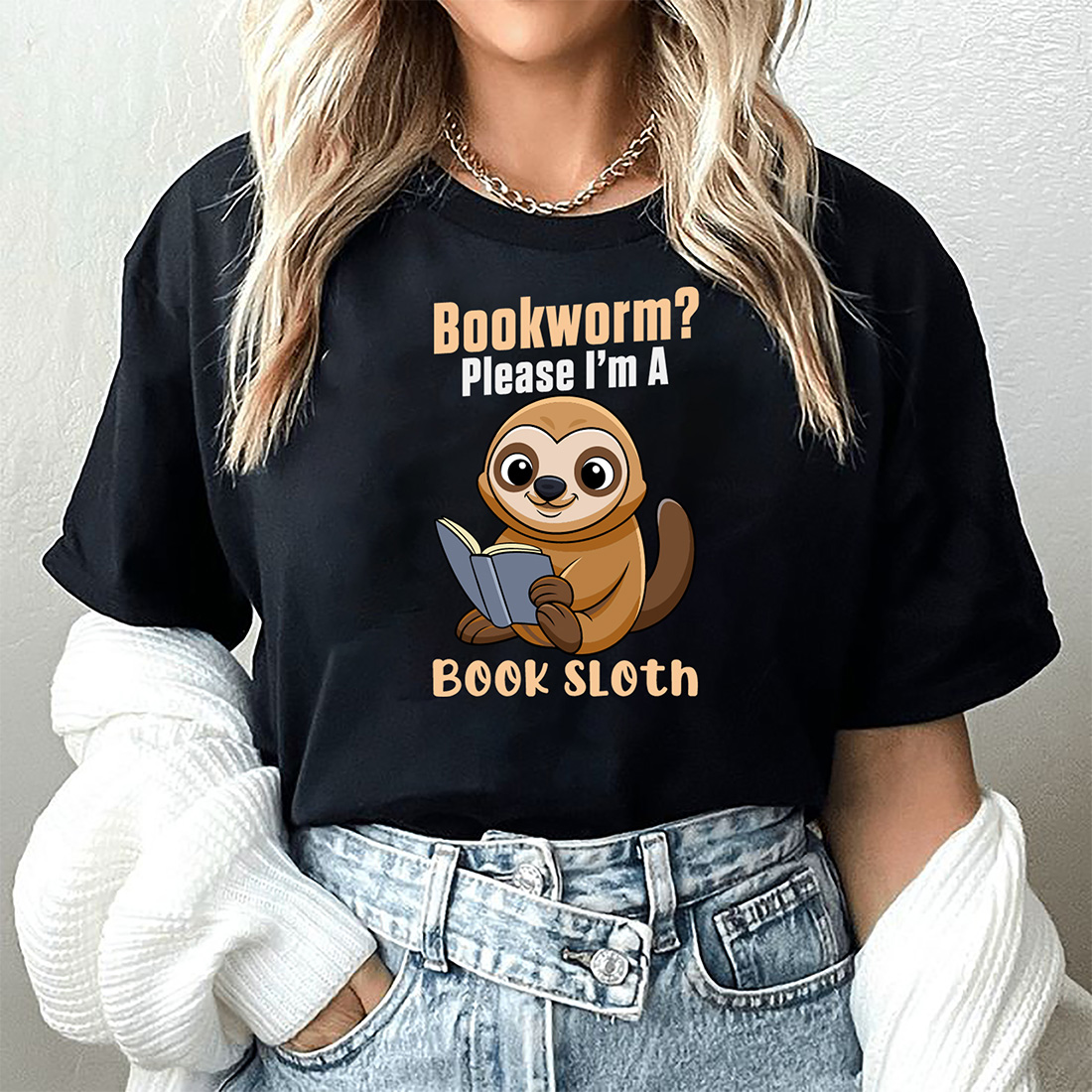 Bookworm Please I'm A Book Sloths Designs cover image.